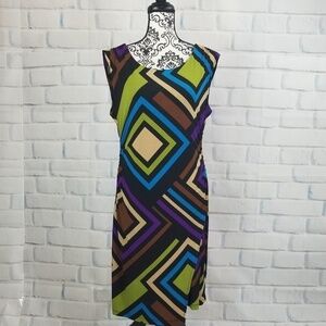 Scarlett women's sz 12 zip back stretch knit dress